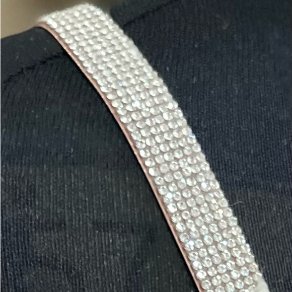 Victoria's Secret Blush Lace Push Up Underwire Bra with Rhinestone Straps - Picture 2 of 7